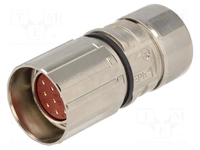 Connector: M23; plug; PIN: 12; female; soldering; for cable; 7A; IP68 LAPP 75009710