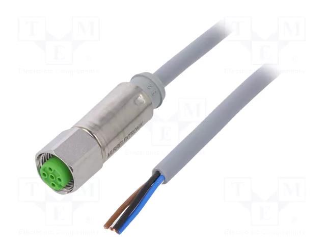 Cable: for sensors/automation; M12; PIN: 4; straight; 5m; plug; 7044 MURRELEKTRONIK 7044-12221-3360500