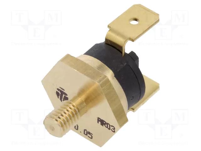 Sensor: thermostat; SPST-NC; 70°C; 16A; 250VAC; connectors 6,3mm TOMIC AR03W3S2-70