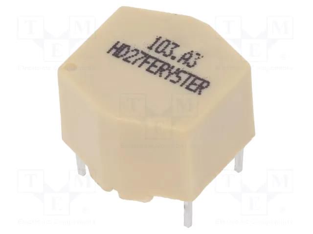 Inductor: wire; THT; 300mA; 850mΩ; -20÷50%; DTS-12.5; horizontal FERYSTER DTS-12.5/10/0.3-CH