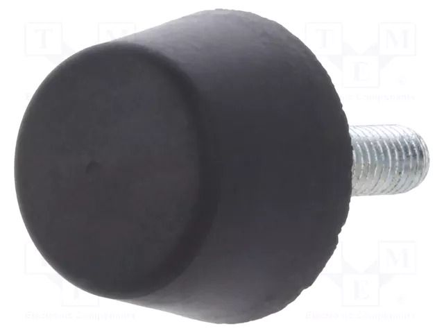 Vibroisolation foot; Ø: 25mm; Shore hardness: 70±5; 374N; 88N/mm ELESA+GANTER DVB6-25-17M6-25-7