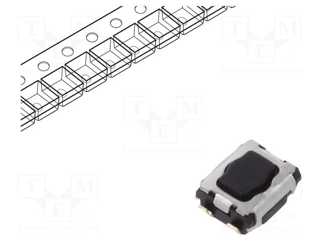 Microswitch TACT; SPST; Pos: 2; SMT; none; 1N; 2.9x3.5x1.4mm; 1.7mm PANASONIC EVPAA002K