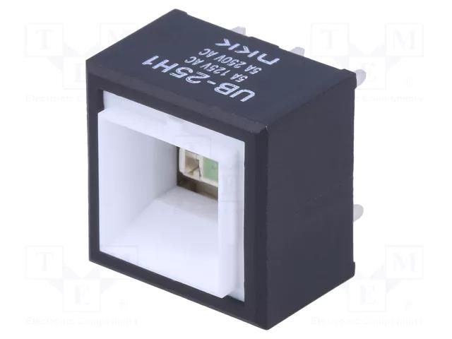 Switch: push-button; Pos: 2; DPDT; 5A/125VAC; ON-(ON); 200MΩ; UB NKK SWITCHES UB25SKW035F