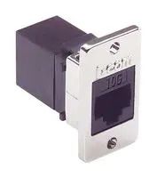 MOD COUPLER, RJ45 JACK, CAT6A, 8P8C ECF504-C6A
