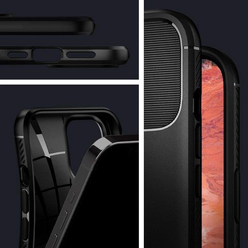 Spigen Rugged Armor Case for iPhone 12 / iPhone 12 Pro - Matte Black, Spigen 8809710756489 8809710756489