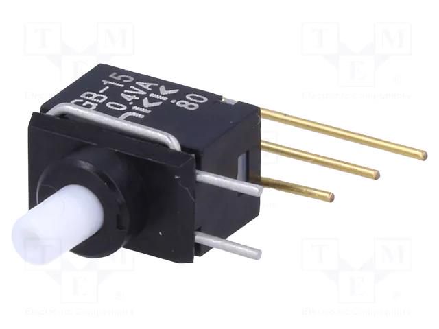 Switch: push-button; Pos: 2; SPDT; 0.01A/28VAC; 0.01A/28VDC; 500MΩ NKK SWITCHES GB15AV