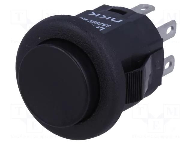 Switch: push-button; Pos: 2; DPDT; 3A/250VAC; 3A/30VDC; ON-(ON) NKK SWITCHES LP0125CMKW01A
