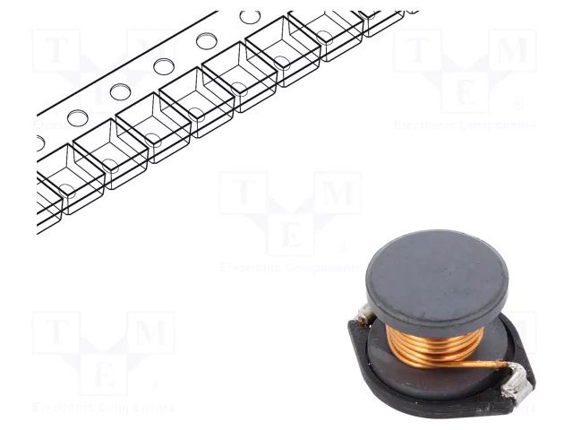 Inductor: ferrite; SMD; 15uH; 7.85A; 34mΩ; ±20%; PISTHV FASTRON PISTHV-150M-04