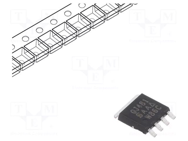 Transistor: P-MOSFET; unipolar; -80V; -9.2A; 15W; PowerPAK® SO8 VISHAY SQJ481EP-T1-GE3