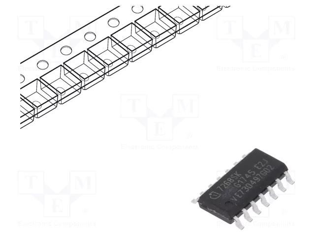 IC: interface; transceiver; 5.5÷40VDC; LIN; SMD; PG-DSO-14 INFINEON TECHNOLOGIES TLE7268SKXUMA1