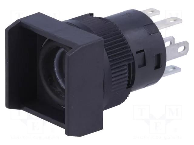 Switch: push-button; Pos: 2; DPDT; 3A/125VAC; ON-(ON); 200MΩ; YB NKK SWITCHES YB25WSKW01