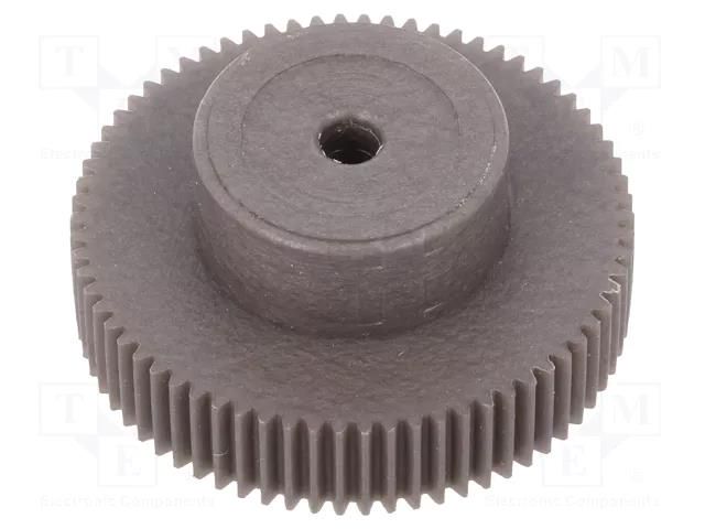 Spur gear; whell width: 16mm; Ø: 36mm; Number of teeth: 70; ZCL ELESA+GANTER ZCL-0.5-70