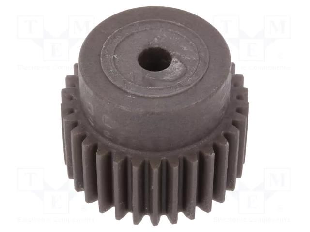 Spur gear; whell width: 25mm; Ø: 32mm; Number of teeth: 30; ZCL ELESA+GANTER ZCL-1.0-30