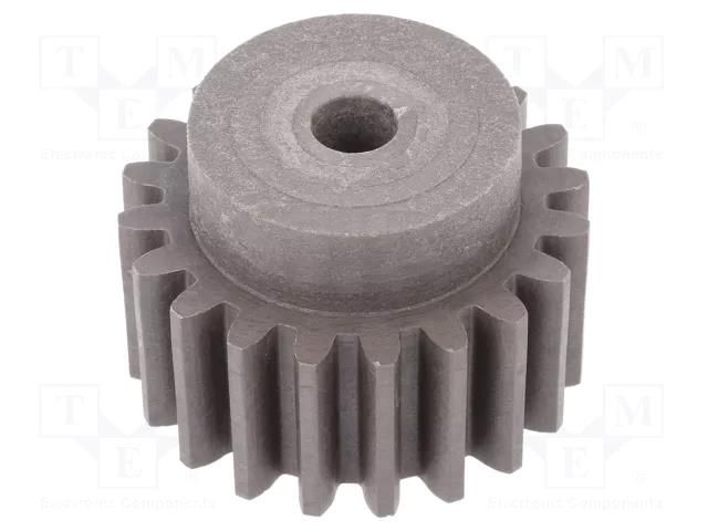 Spur gear; whell width: 45mm; Ø: 66mm; Number of teeth: 20; ZCL ELESA+GANTER ZCL-3.0-20