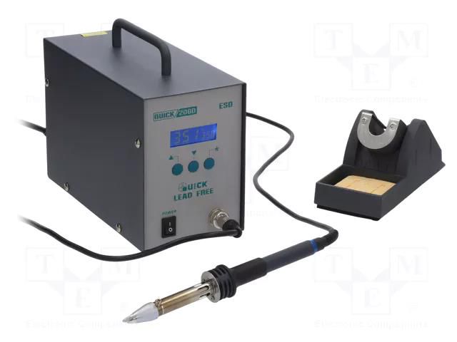 Soldering station; Station power: 320W; 80÷550°C; ESD QUICK QUICK-206D