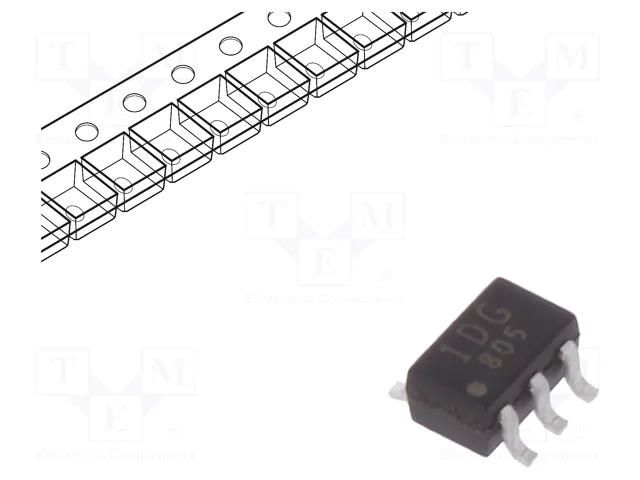 Transistor: NPN / PNP; bipolar; complementary pair; 50V; 0.15A TOSHIBA HN1B04FU