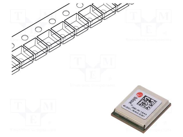 Module: Bluetooth Low Energy; Bluetooth: 5.0; 10dBm; Range: 1.4km u-blox NINA-B301-00B