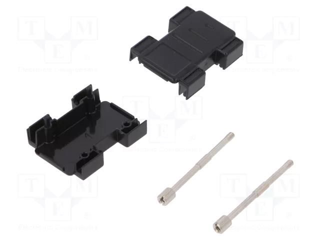 Enclosure for connectors: D-Sub adapters; straight ENCITECH DPAK-P-09-K