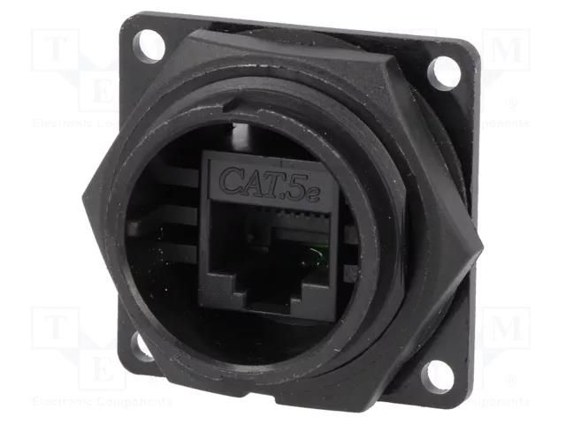Connector: RJ45; socket; DC; PIN: 8; Cat: 5e; 8p8c; Locking: bayonet SWITCHCRAFT DCP-RJ5B-SD