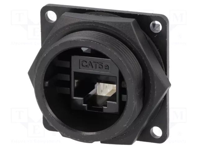 Connector: RJ45; socket; DC; PIN: 8; Cat: 5e; 8p8c; IP67,IP68; IDC SWITCHCRAFT DCP-RJ5T-RD