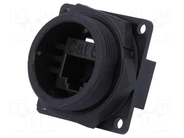 Connector: RJ45; coupler; DC; PIN: 8; Cat: 6; 8p8c; both sides socket SWITCHCRAFT DCP-RJ6T-F