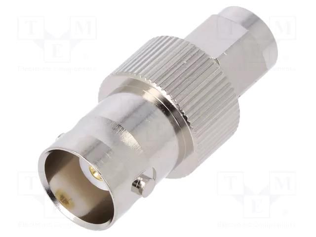 Adapter; BNC female,SMA male; Insulation: PTFE; 50Ω; straight TELEGÄRTNER J01008A0025