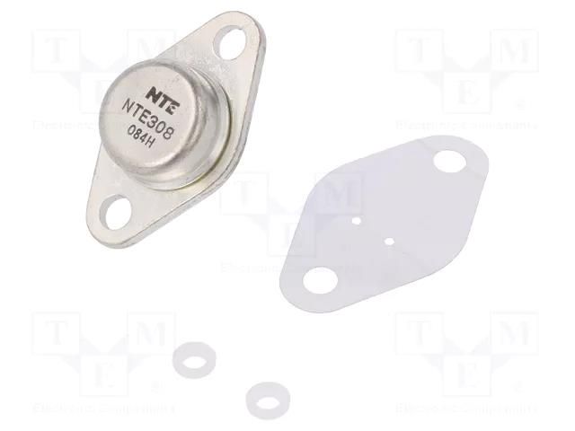Thyristor; 800V; Ifmax: 8A; 3.4A; Igt: 50mA; TO66; THT; bulk; Ifsm: 80A NTE Electronics NTE308