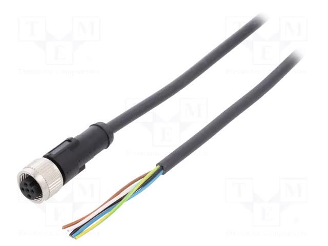 Cable: for sensors/automation; M12; PIN: 5; straight; 5m; plug; 4A LAPP 22260405