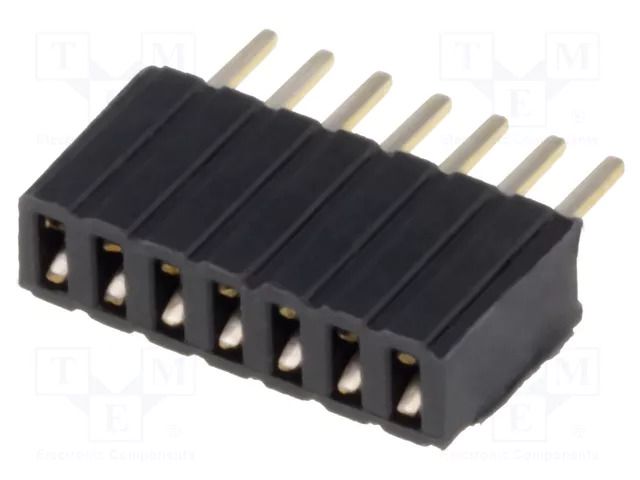 Connector: pin strips; socket; female; PIN: 7; THT; straight; 1.27mm CONNFLY DS1065-07-1X7S8BV