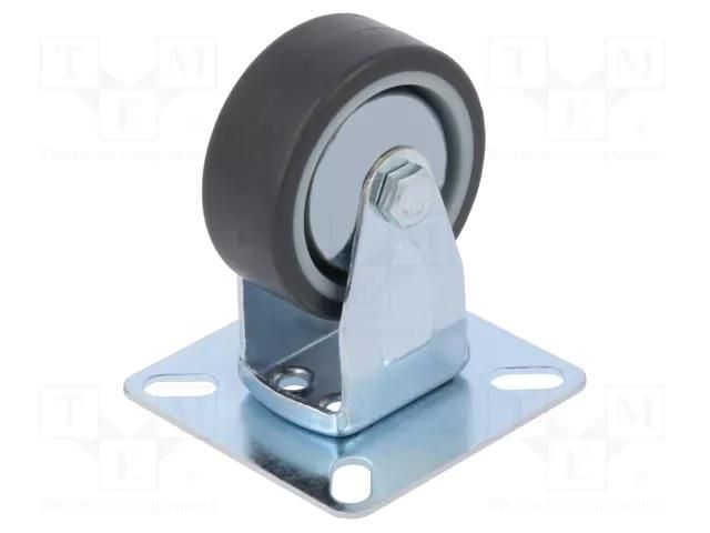 Transport wheel; Ø: 50mm; W: 20mm; H: 68mm; rigid; 40kg COLSON FDPE-0501-1001