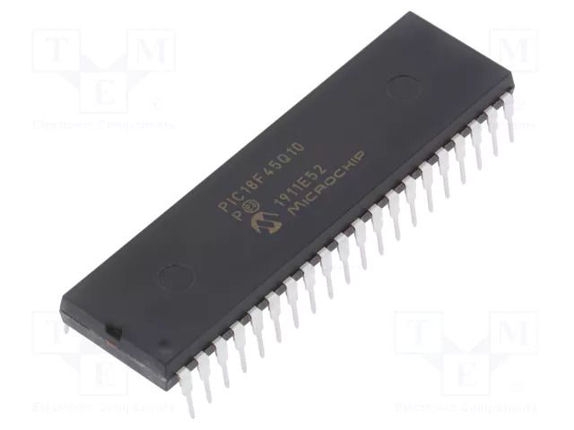 IC: PIC microcontroller; 32kB; 64MHz; I2C x2,LIN,SPI x2,UART x2 MICROCHIP TECHNOLOGY PIC18F45Q10-I/P