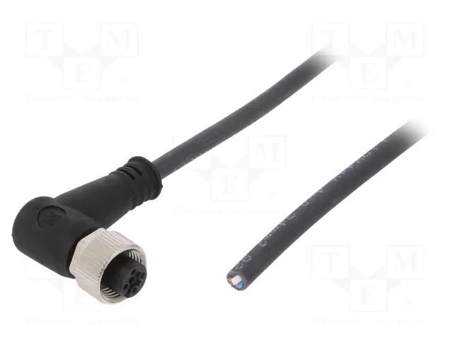 Cable: for sensors/automation; M12; PIN: 4; angled; 3m; plug; 250VAC WEIDMÜLLER 9457740300