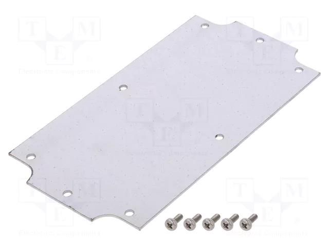 Mounting plate; steel; W: 76mm; L: 147mm; Series: 1554PB HAMMOND HM-1554JPL