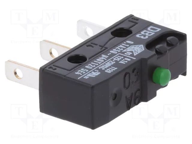 Microswitch SNAP ACTION; 0.1A/250VAC; 0.1A/80VDC; without lever ZF DB3C-B1AA