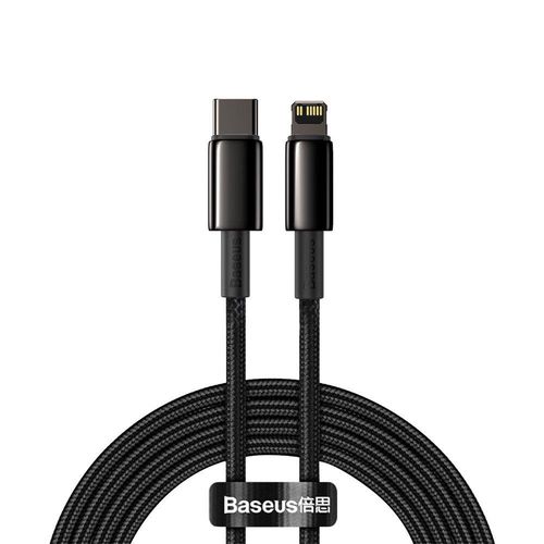 Baseus CATLWJ-A01 Lightning - USB-C PD 20W 480Mb/s 2m cable - black, Baseus 6953156232044 6953156232044