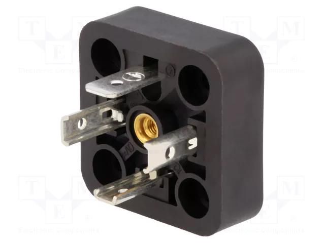 Connector: valve connector; socket; form A; 18mm; male; PIN: 4; 16A HIRSCHMANN GSA3000A