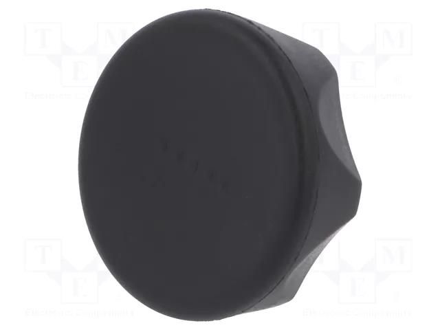 Knob; Ø: 45mm; Int.thread: M6; 12mm; H: 26mm; technopolymer PA ELESA+GANTER ELK.45B-M6-C1