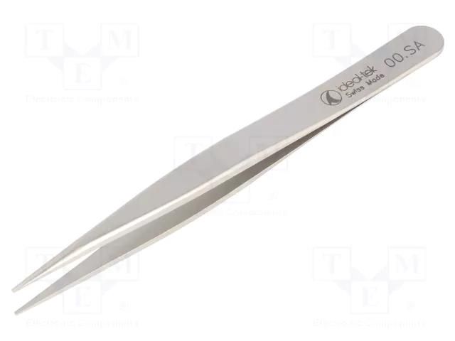 Tweezers; 120mm; for precision works; Type of tweezers: straight IDEAL-TEK IDL-00.SA