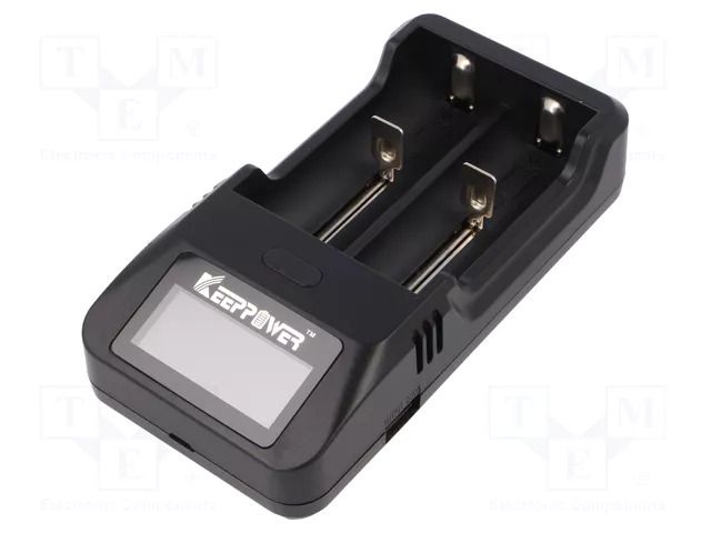 Charger: for rechargeable batteries; Li-Ion; 3.6/3.7V; 1A; 5VDC KEEPPOWER KEEPPOWER-L2-PLUS