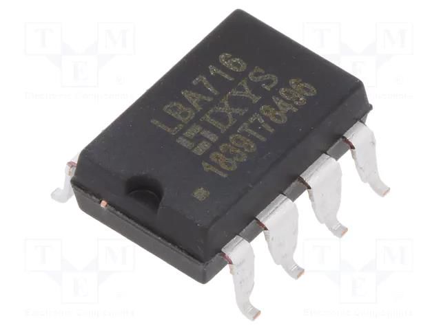 Relay: solid state; SPST-NO + SPST-NC; Icntrl max: 50mA; 1000mA IXYS LBA716S