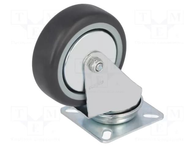 Transport wheel; Ø: 75mm; W: 25mm; H: 100mm; torsional; 60kg COLSON JDPE-0751-1001
