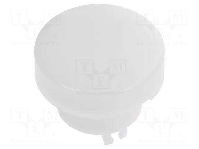 Cap; Ø15x12.2mm; white; YB; YB NKK SWITCHES AT3002BB