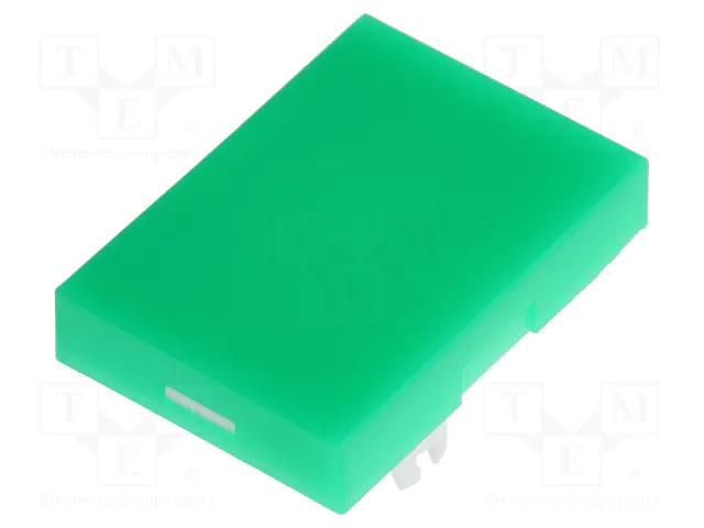 Cap; 21x15x12.2mm; green; YB; YB NKK SWITCHES AT3003FB