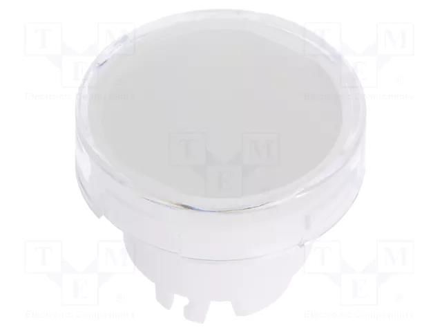 Cap; 21x15x12.2mm; white; YB; Application: YB NKK SWITCHES AT3015JB