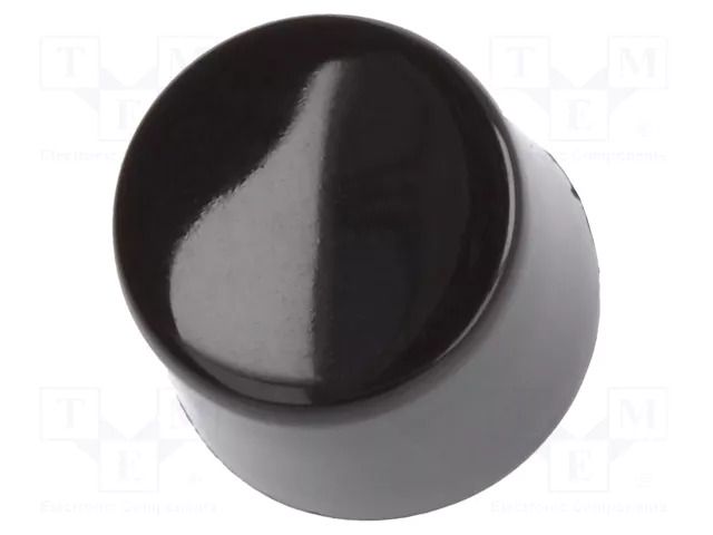 Cap; Illumin: none; Ø8x6.3mm; black; MB; MB NKK SWITCHES AT413A