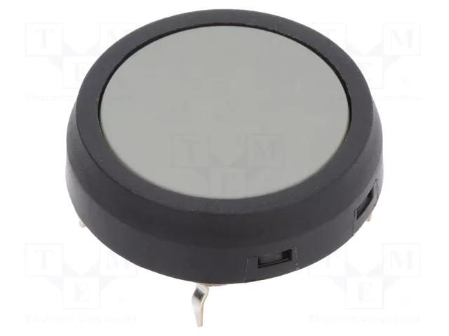 Microswitch TACT; SPST-NO; Pos: 2; 0.05A/24VDC; Ø17.7x3mm; JF; grey NKK SWITCHES JF15CP2H