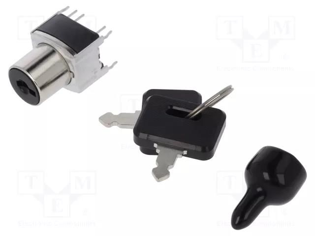 Switch: key switch; Stabl.pos: 2; Switch.method: ON-ON NKK SWITCHES SK12BG13