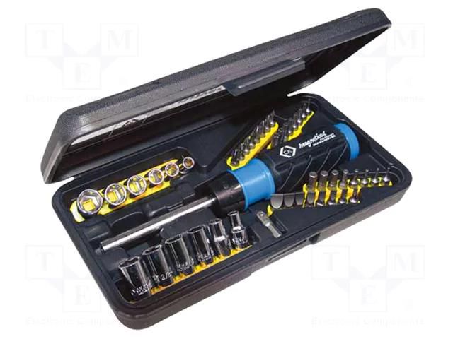 Kit: keys; 6-angles,socket spanner; Features: magnetic holder C.K CK-4826B