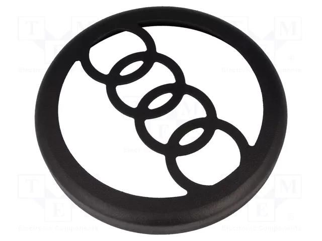 Loudspeaker grille; 250mm; MDF; Øout: 280mm; Øint: 277mm BASSER MDF.MASK.AUDI