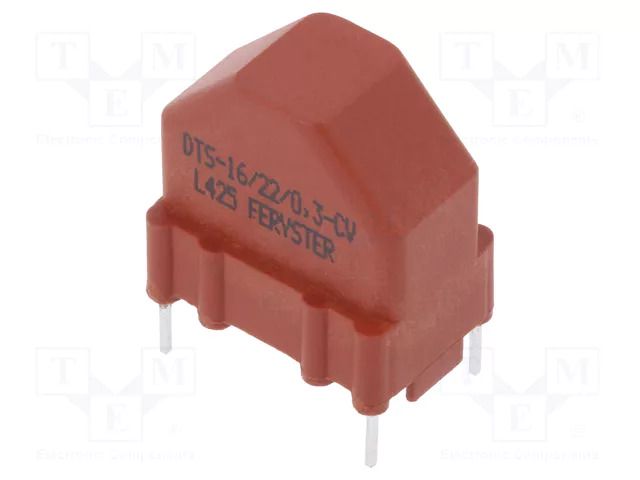 Inductor: wire; THT; 300mA; 781mΩ; -20÷50%; DTS-16; vertical; 230VAC FERYSTER DTS-16/22/0.3-CV